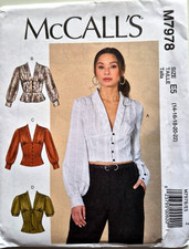 MCCALLS PATTERN 7978   TOPS