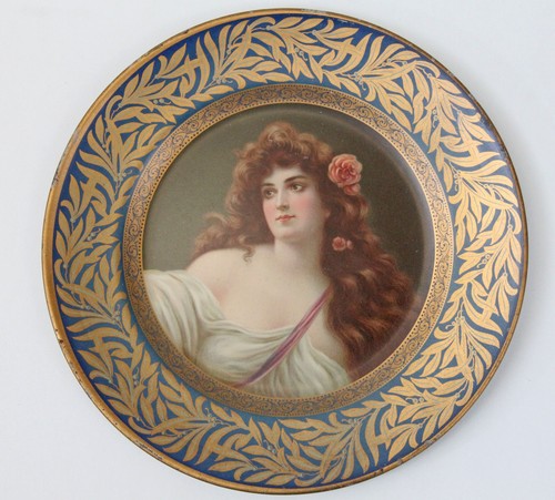 Antique tin litho dresden art - antique,