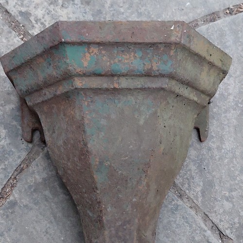 Cast iron gutter drop - iron, outlet