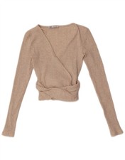 Zara Womens Crop Wrap Cardigan