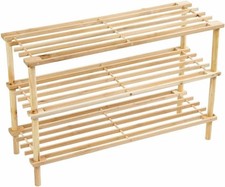 3 Tier Wooden Shoe Rack