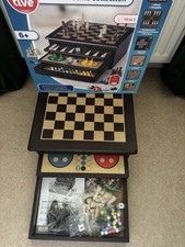 Play Tive Board Games Set Wooden Game Collection 10 In 1