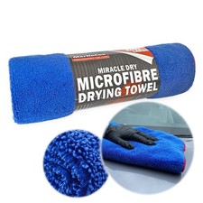 MICROFIBRE DRYING TOWEL LARGE MIRACLE DRY BLUE DRYING VALET DETAILING CAR CLOTH