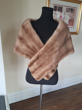 Mink Stole Cape Shawl Scaff