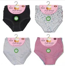 3 Pack Ladies Briefs Knickers
