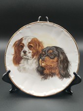 Vintage Collectors Decorative Plate King Charles Cavaliers Dogs 