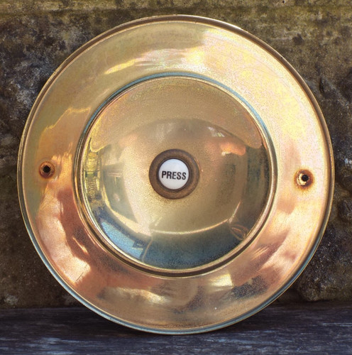 Recliamed very large brass - 6",
