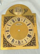 Grandfather Longcase arch clock dial clock parts new old stock Hermle type clock