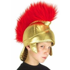 Child Roman Helmet Soft Fabric Centurion Gladiator Warrior Fancy Dress