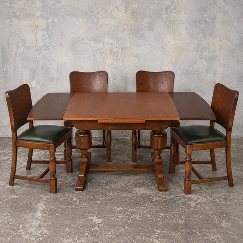 Art deco oak extending dining - extending,