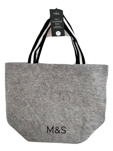 Grey felt shopping - grey, tote