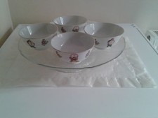 ANTIQUE CHINESE SOUP BOWLS SET