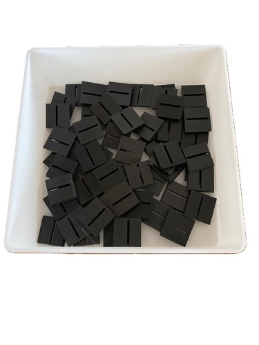 25mm square slotted - 25mm, bases