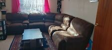 Harveys 5 Seater Right To Left Recliner Corner Sofa In Faux Leather 