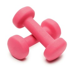 Pink Neoprene Dumbbells 1kg