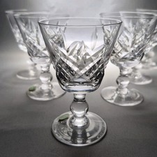 6 Crystal Stuart Glasses 50ml