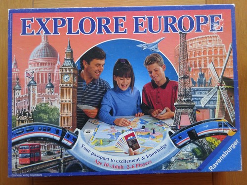 Explore europe board game - europe,