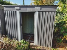 Metal Garden Shed Apex Roof 7.5ft X 4ft