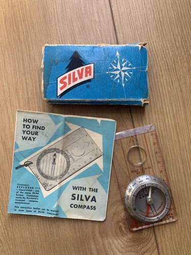 Vintage swedish compass with - swedish,