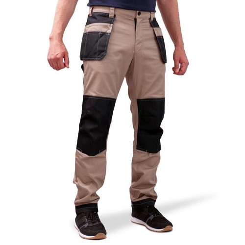 Work trousers beige grey - trousers,