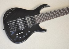 6 Strings Black Electric Bass