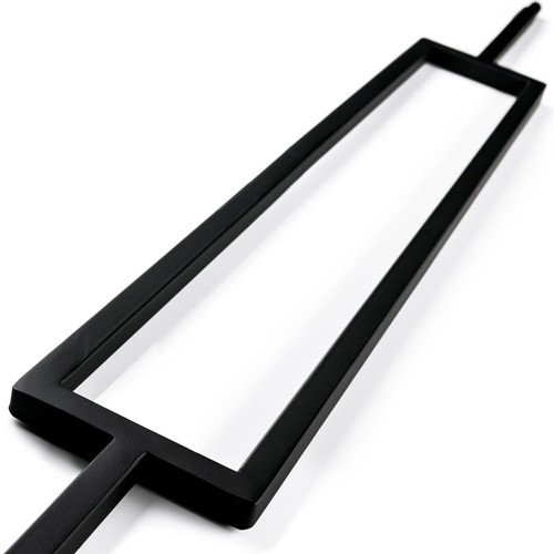 Metal black rectangular home - black,