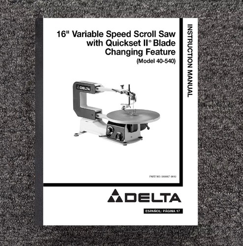 Scroll saw instruction manual - instruction,