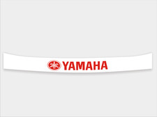 visor sticker strip with Yamaha logo, Printed on vinyl & laminated