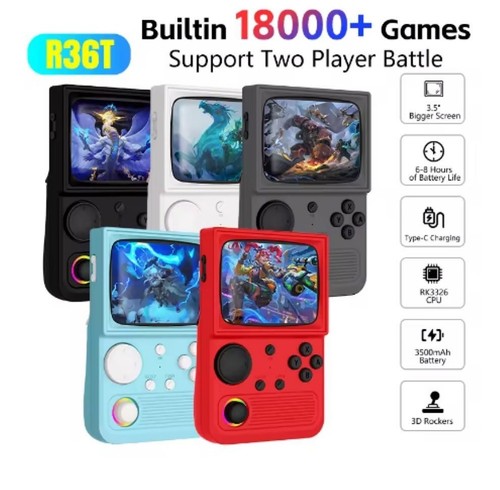 R36t handheld retro console - r36t, tv