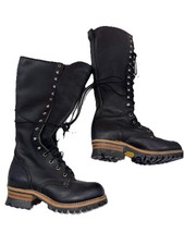 Georgia Boot Logger Steel Toe 6.5M Black Leather Vibram Vintage Rare Work Boots