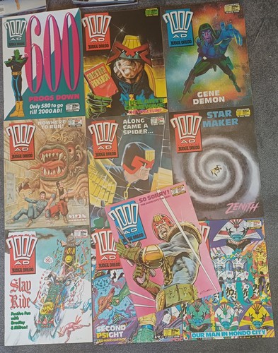10x 2000ad progs - 2000ad, 600