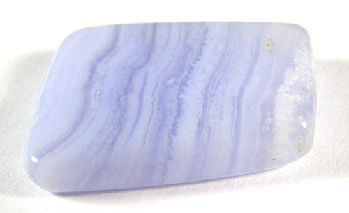 Blue lace agate tumbled - blue, slice