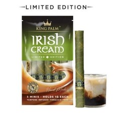 King Palm - 5 Irish Cream Cordial Leaf Mini Rolls Limited Edition Pouch