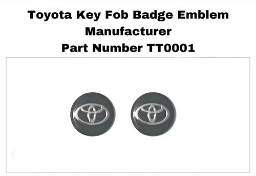 Toyota key fob badge - 2x,