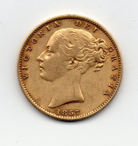 1857 gold sovereign victoria - 1857,
