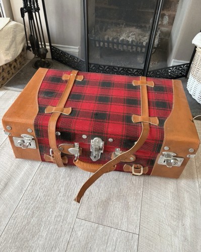 Vintage suitcase trunk box - vintage,