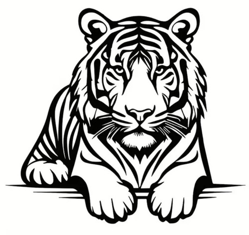 Majestic resting tiger - majestic,