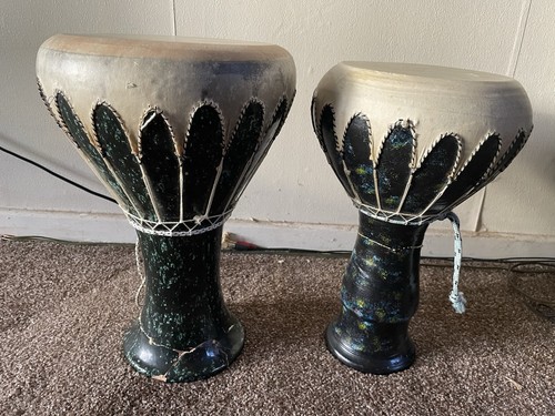 Darbuka drum pair - clay, see
