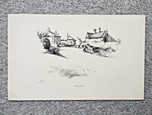 Ansty cross antique print - -,