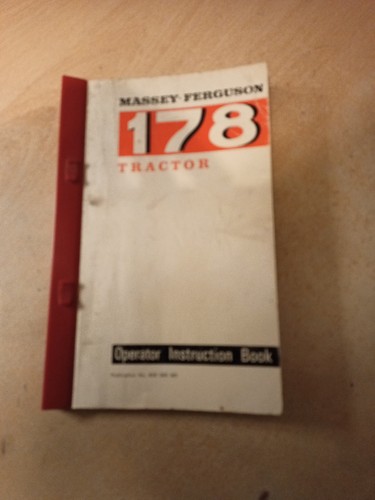 Massey ferguson 178 operator - massey,