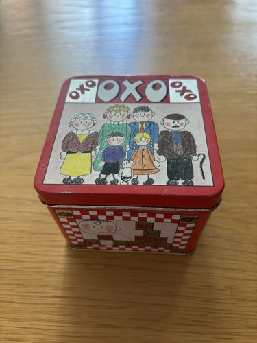 Oxo stock cube tin originally - tin,