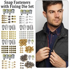 Snap Fasteners With Green Machine Fixing Die Set Leather Crafts Clothing Cards
