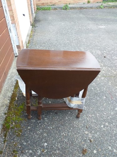 Oak gate leg table - table, antique