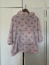 Rainbow Fleece Oodie Blanket