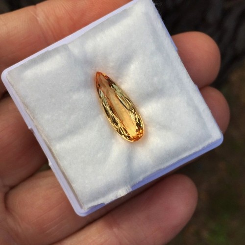Vintage natural imperial topaz - natural,