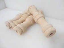 Vintage wooden turned columns - wooden,