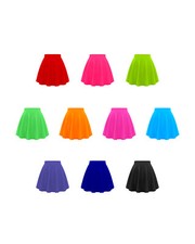 Girls Skater Skirt High Waist Flared Mini Skirt Casual Dance Party Outfit