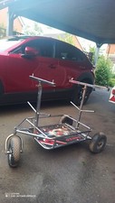 Go Kart Senzo Chrome 3 Wheel Kart Trolley With Tyre Posts Karting