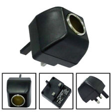 UK 240V Mains Plug to 12V Socket Adapter Car Cigarette Lighter Power Converter
