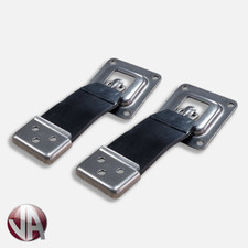 2 x Door Retainer Stainless Steel Rubber Horseboxes Trailers Truck Door Strap